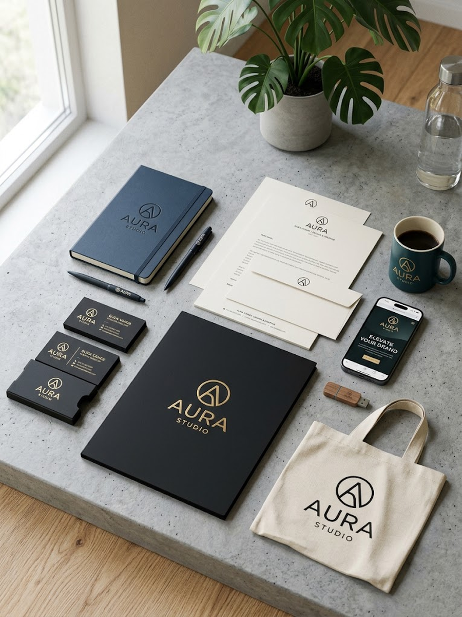 Brand identity collateral